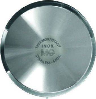 Κατσαρόλα ρηχή inox 2.2lt Χ.Κ.Φ18x9cm-07-766